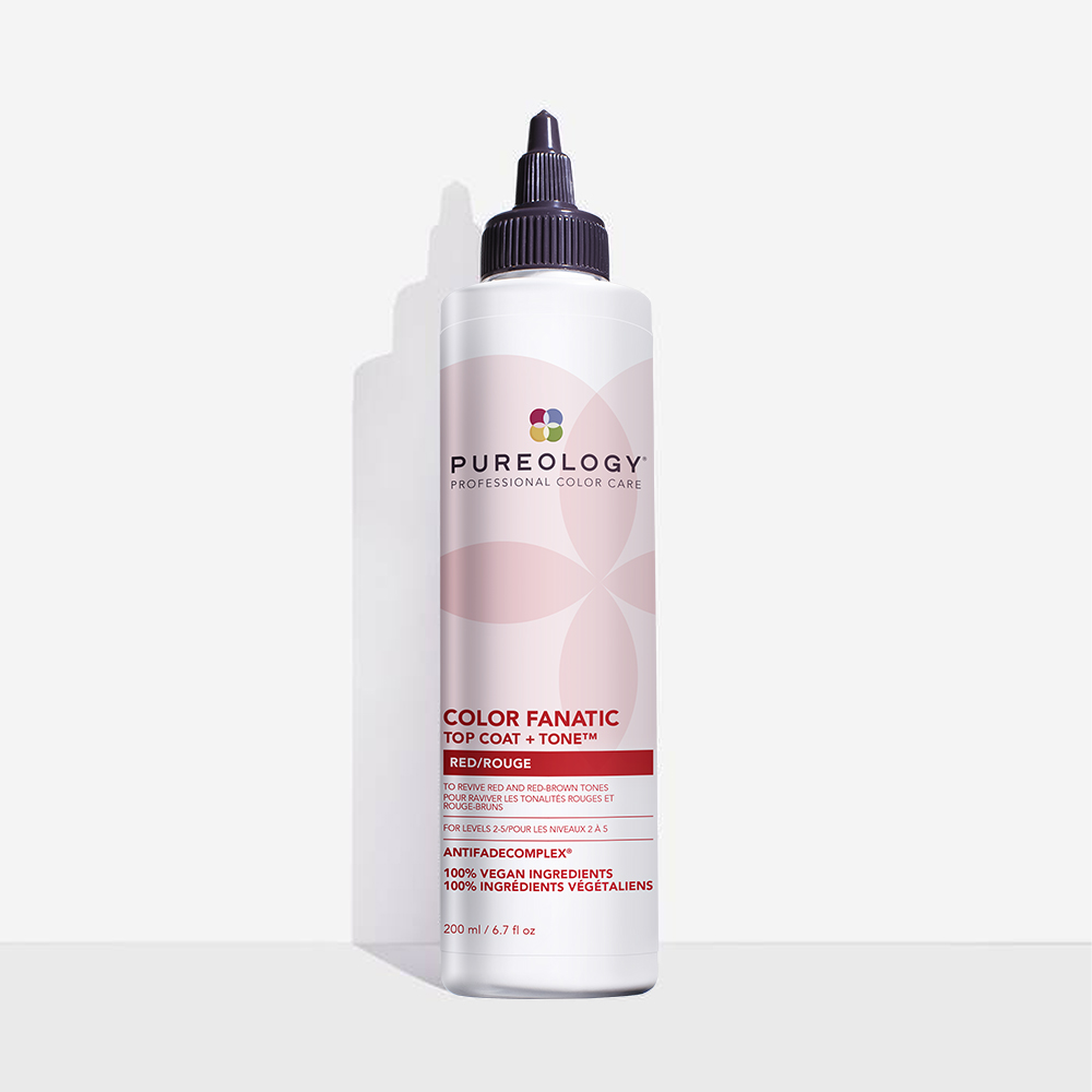 Pureology Top Coat Red Glaze Toner For Dull In White